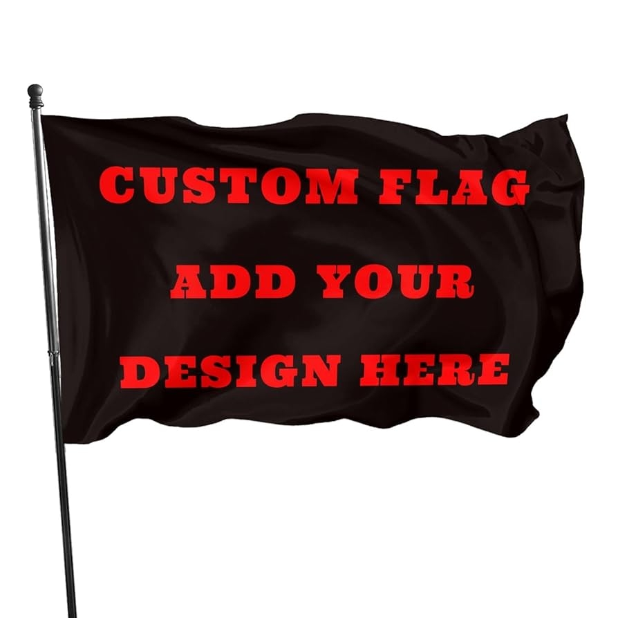Design Your Own Flag Single Flag Print Your Own Logo design Weatherproof Flag Suitable For Gardens Lawns Parties Various Festival Activities multiple Sizes Available Amazon de Garden