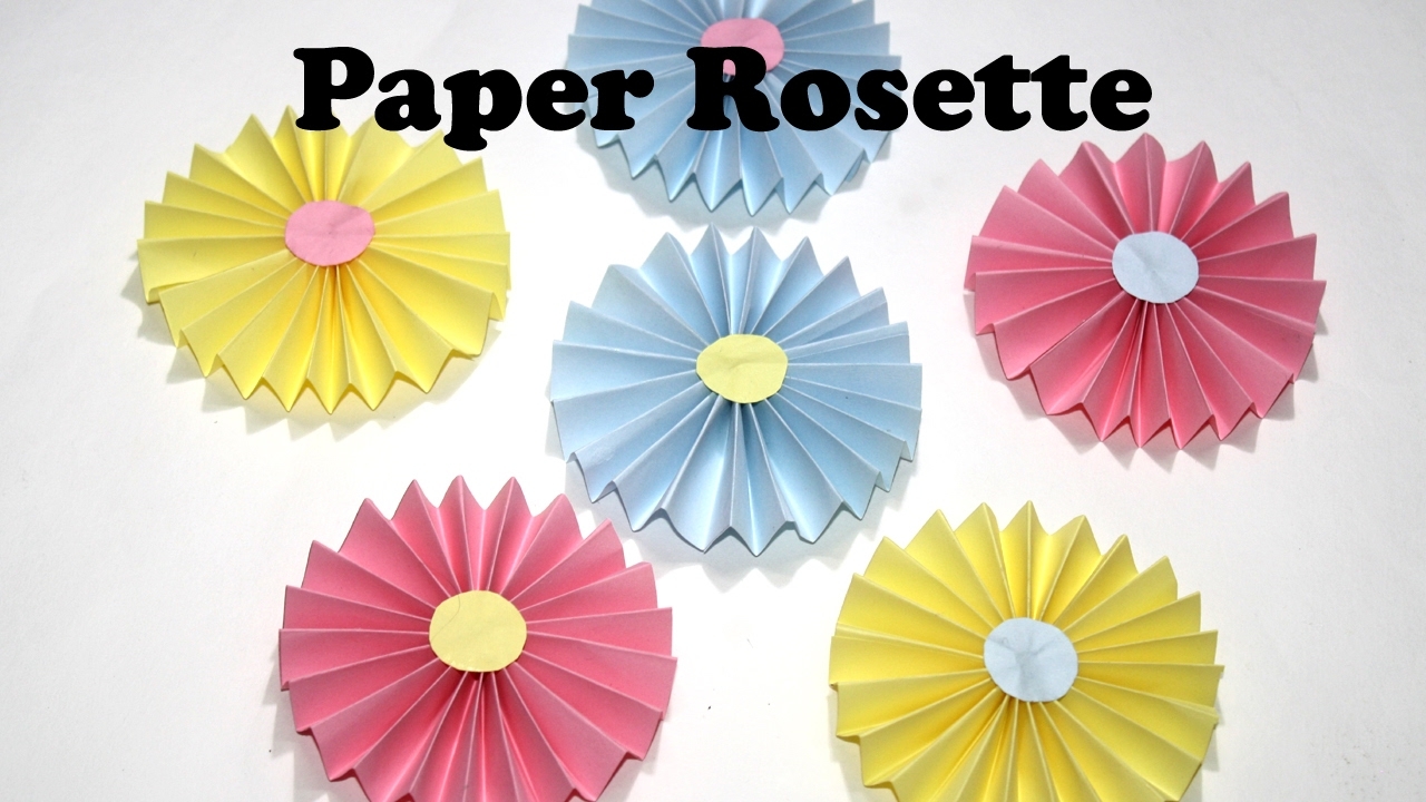 How To Make A Paper Rosette