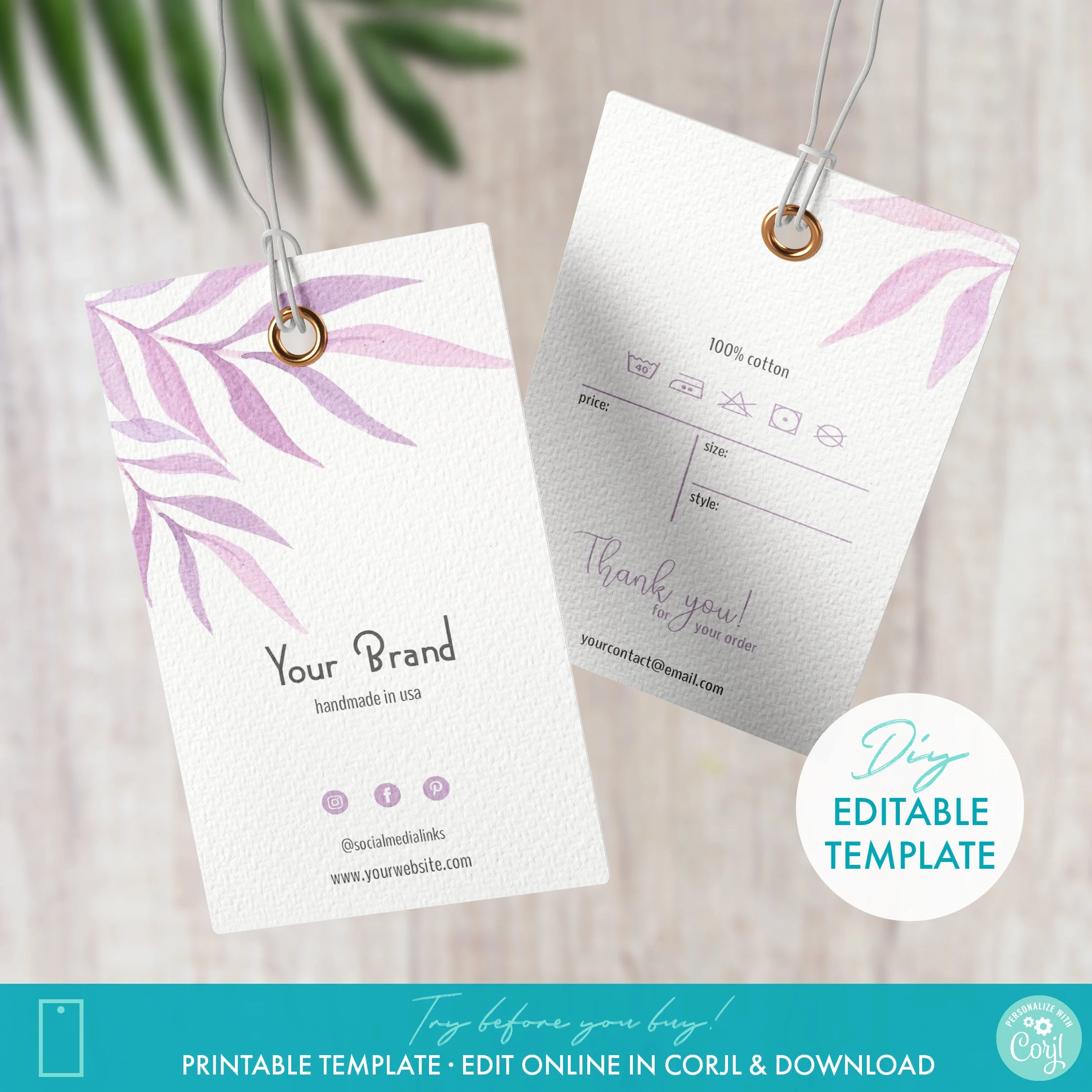 Printable Price Tag Design Template