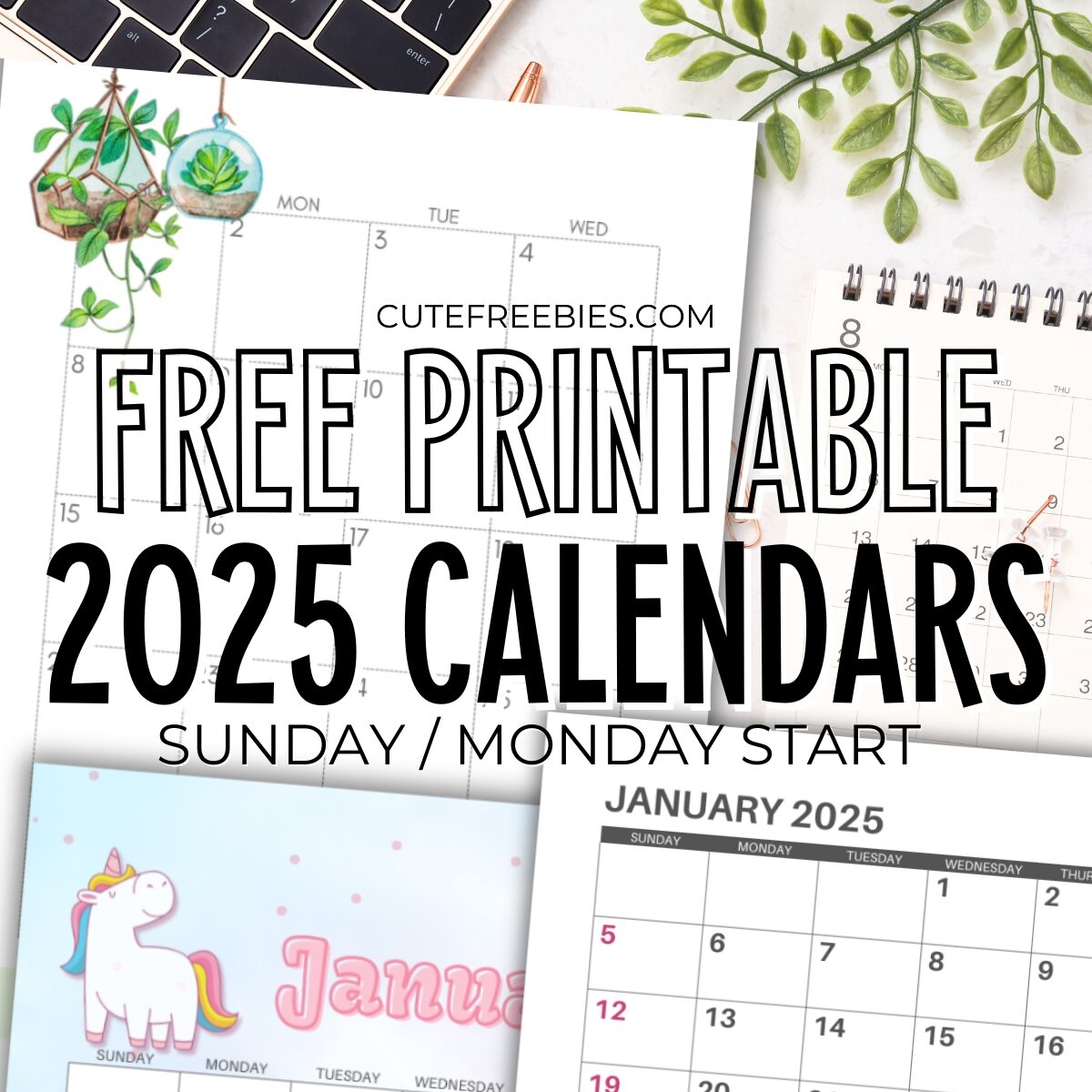 2025 Calendar Blank Printable Free