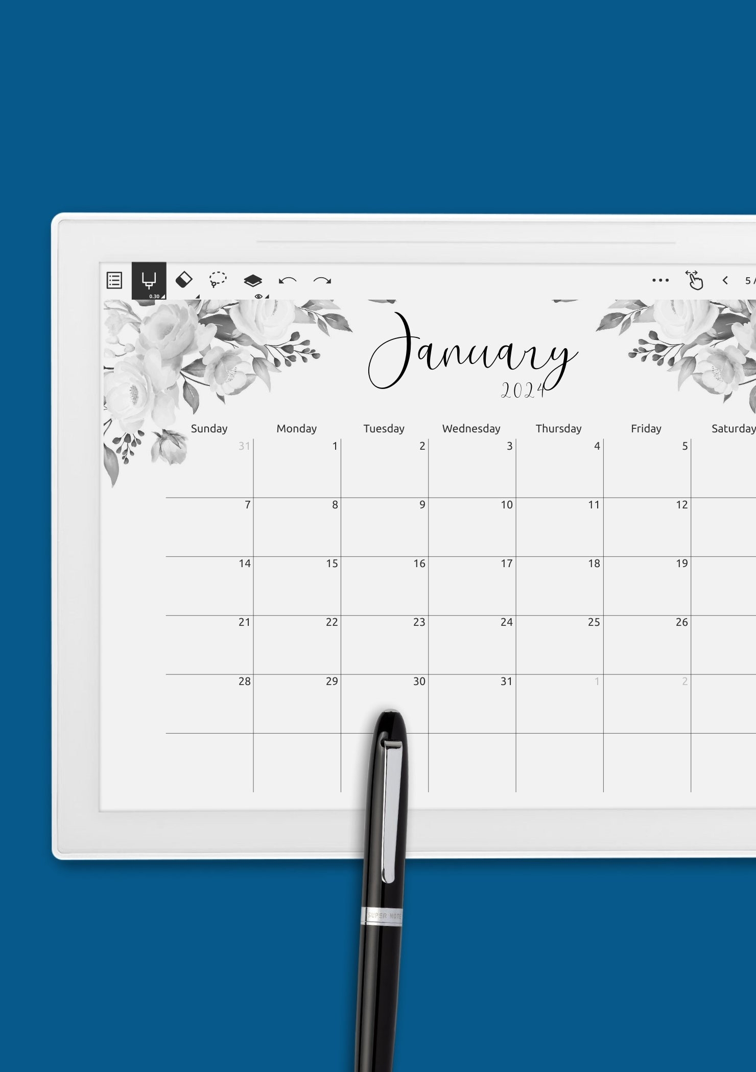 Printable Calendar With Design