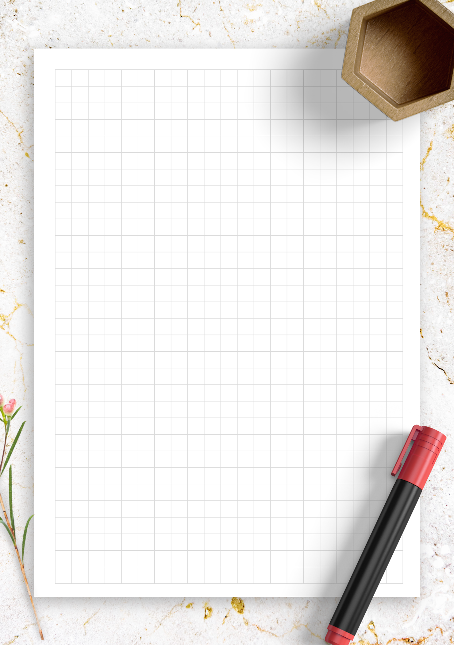 Printable 1/4 Inch Graph Paper Pdf