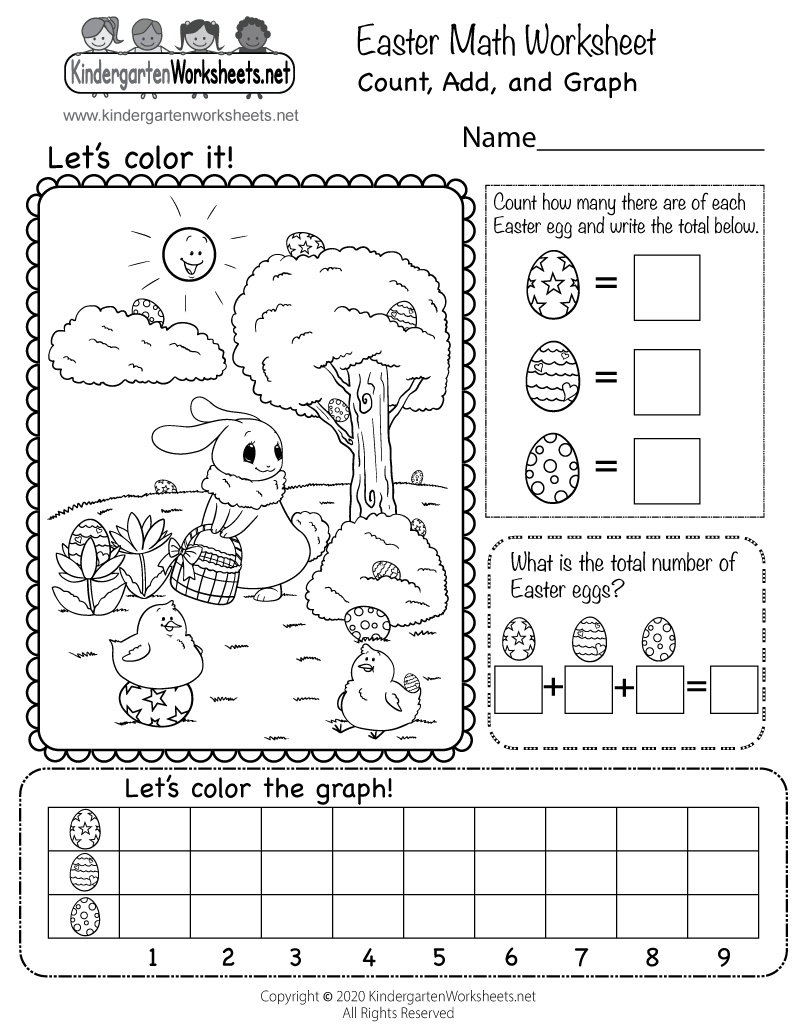 Easter Math Worksheet Free Printable Digital amp PDF