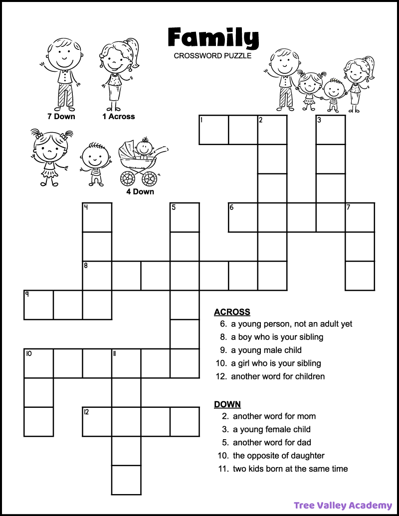Very Easy Printable Crossword Puzzles