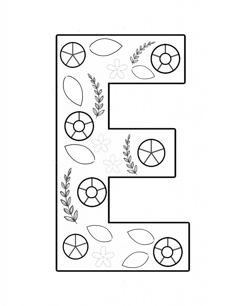 Printable Letters With Design For Embroidery