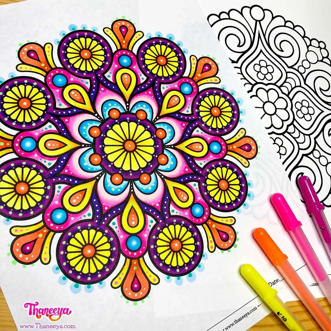 Unique Mandalas Printable Designs