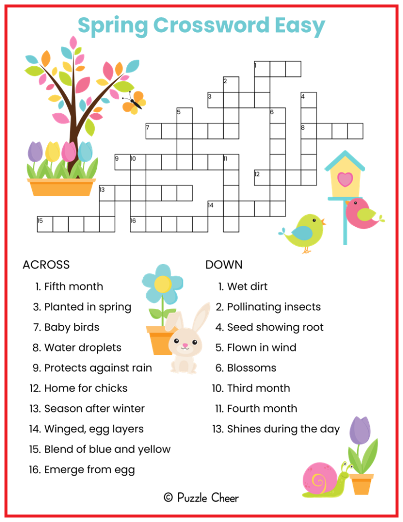 Free Printable Homemade Crossword Puzzles