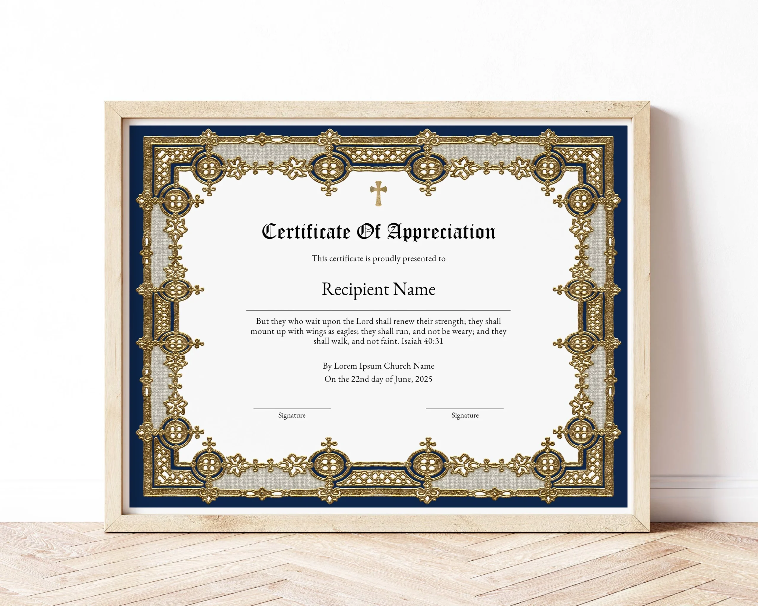 Editable Pastor Appreciation Certificate Template Printable Church Pastor Gift Certificate Of Appreciation Isaiah 40 31 Download Jet257 Etsy