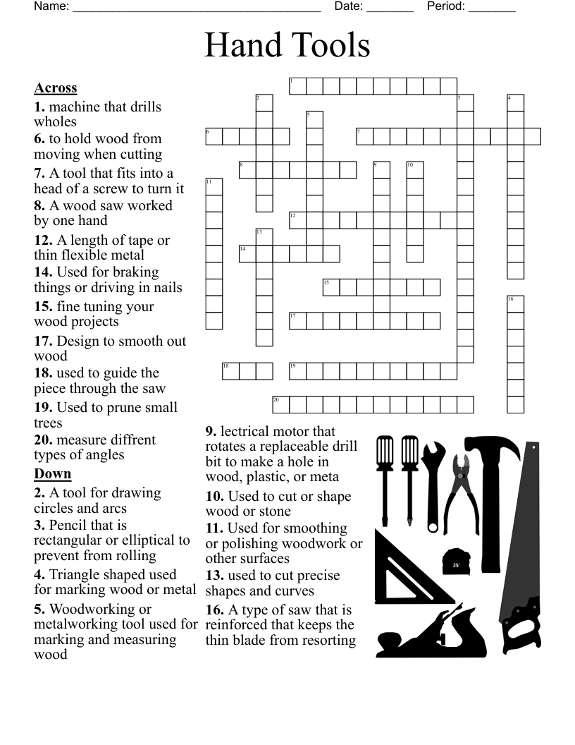 Printable Electrician Crossword Puzzles