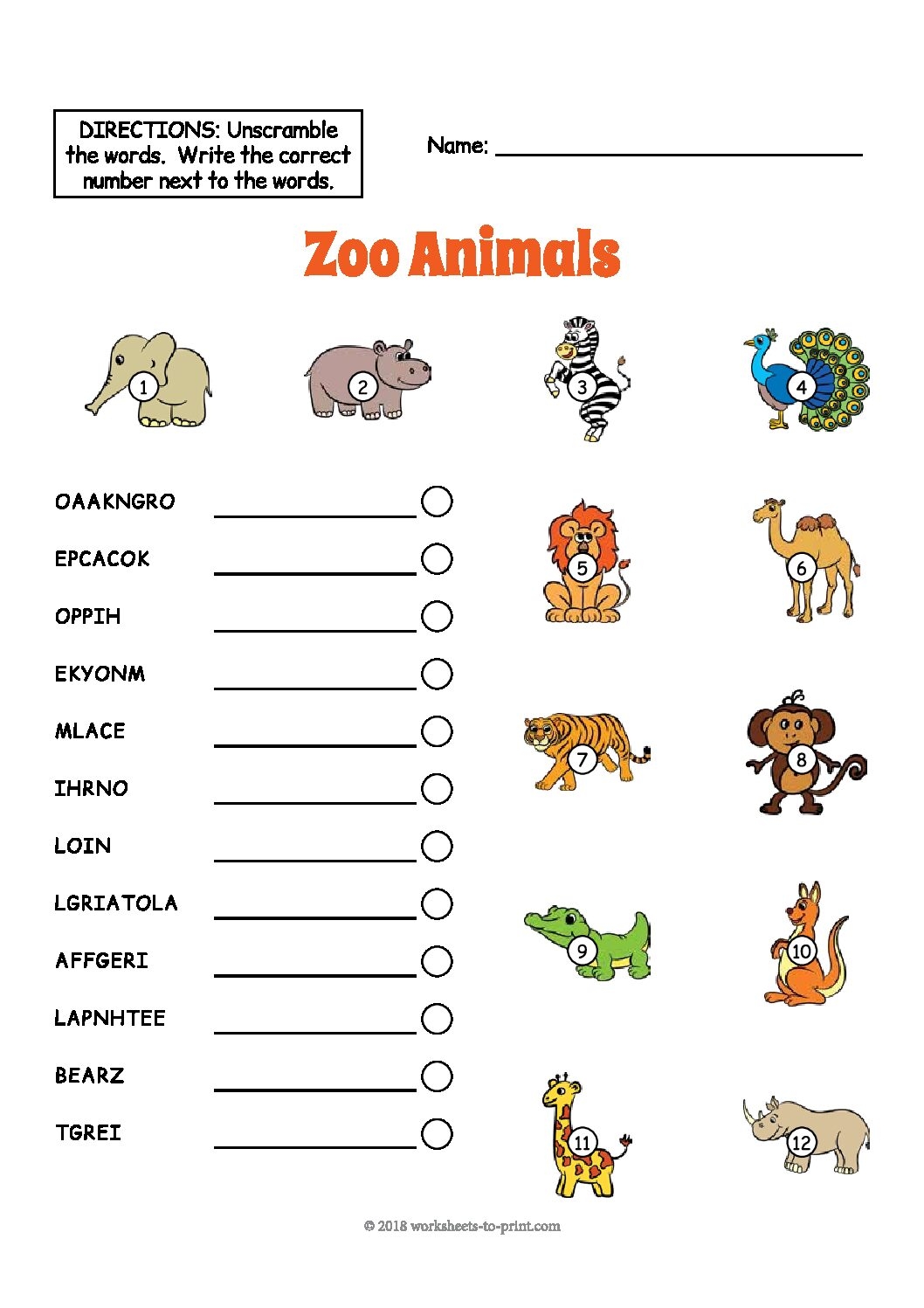 Esl Printable Worksheets