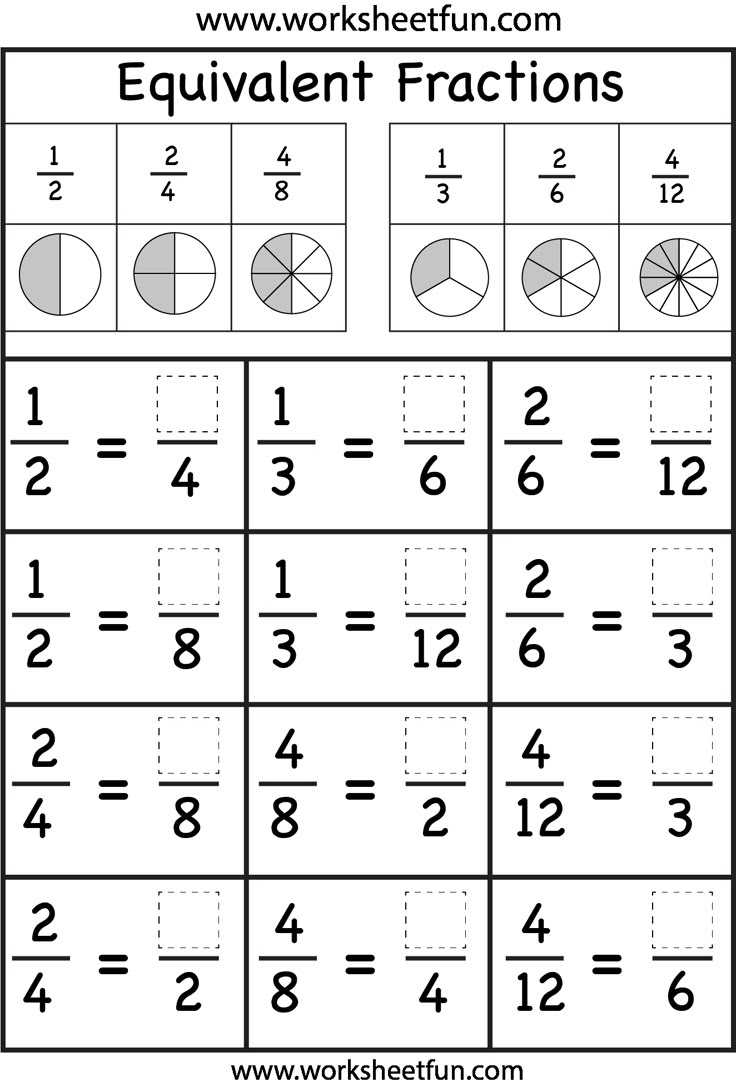Free Printable Fraction Worksheets For Grade 3