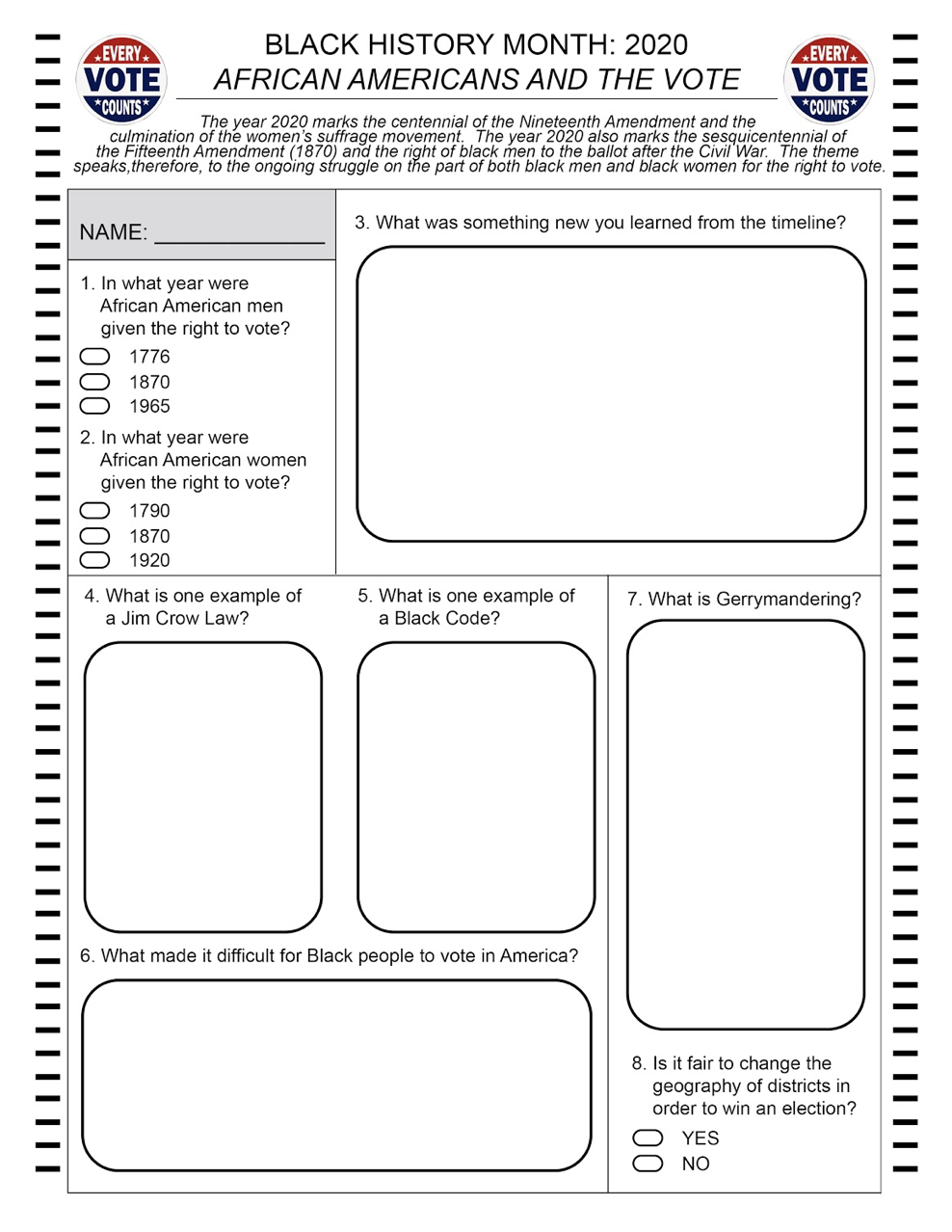 Explore Our Collection Of Free Printable Black History Worksheets 