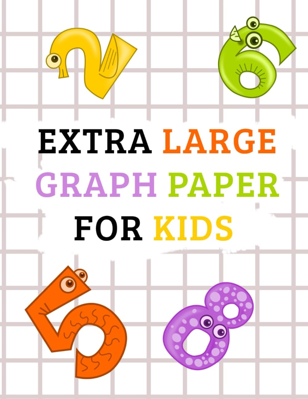 Extra Large Graph Paper For Kids Math Notebook 1 2 Inch Squares 