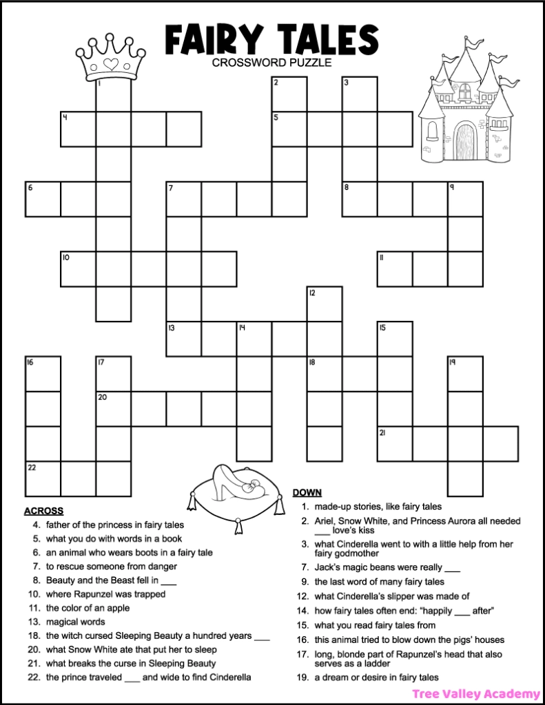 Children Crossword Puzzles Printable