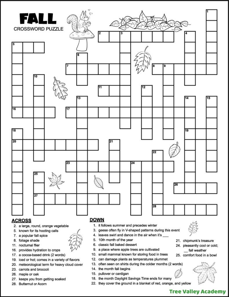 Crossword Puzzles Printable For Teens
