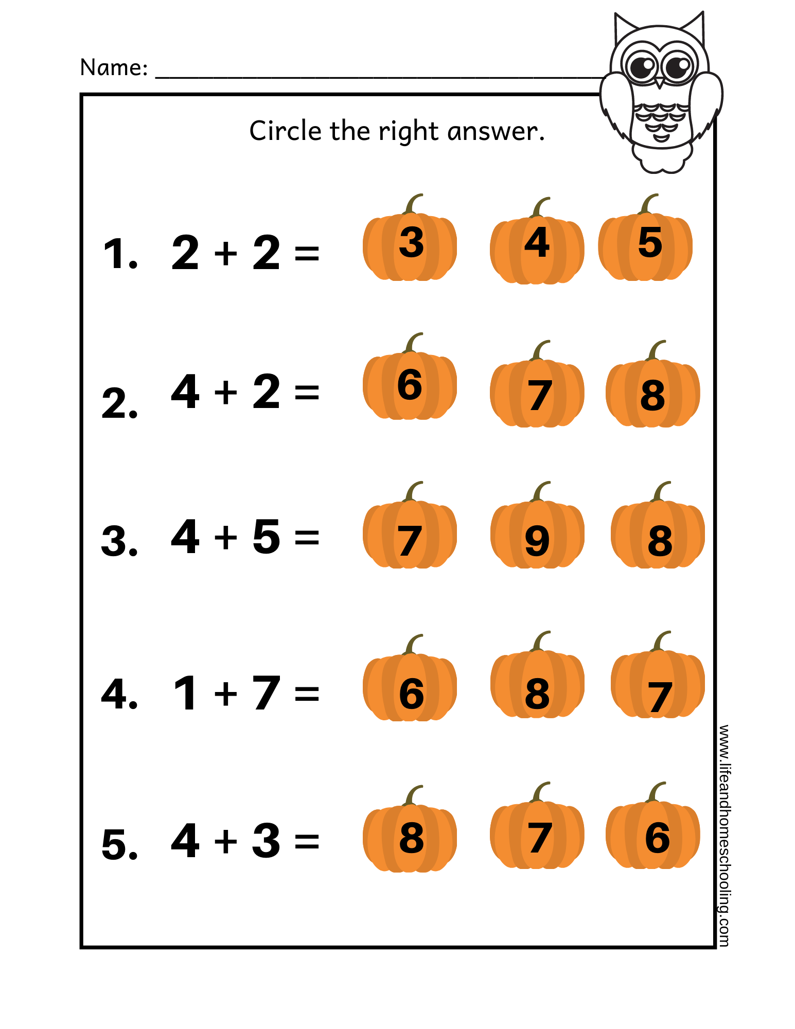 Second Grade Printable Worksheets