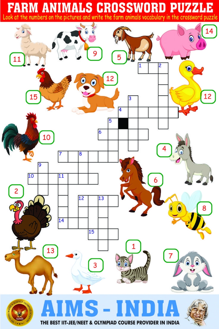 Free Printable Crossword Puzzles Farm