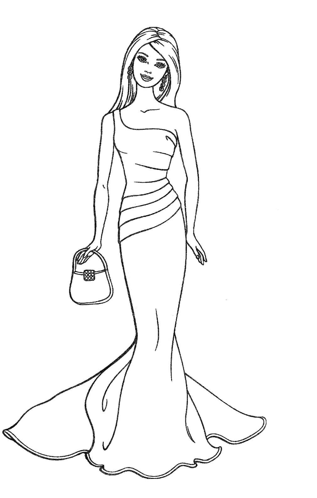 Fashion Designs Printable Coloring Pages