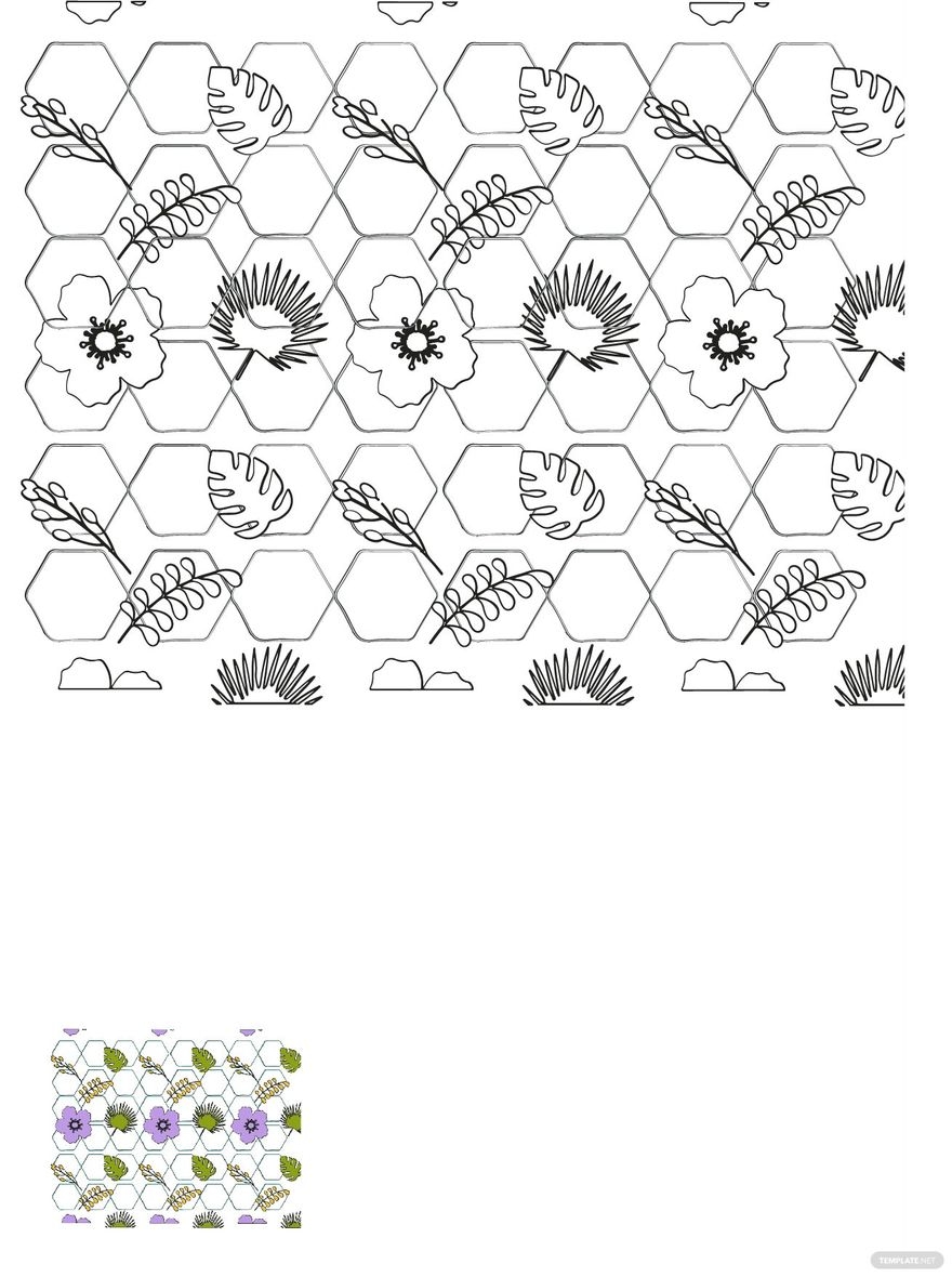 Floral Lace Pattern Coloring Page In PDF Download Template