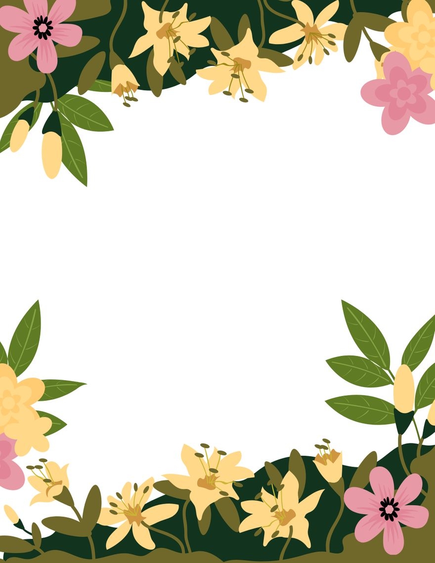 Free Printable Design Templates Flowers