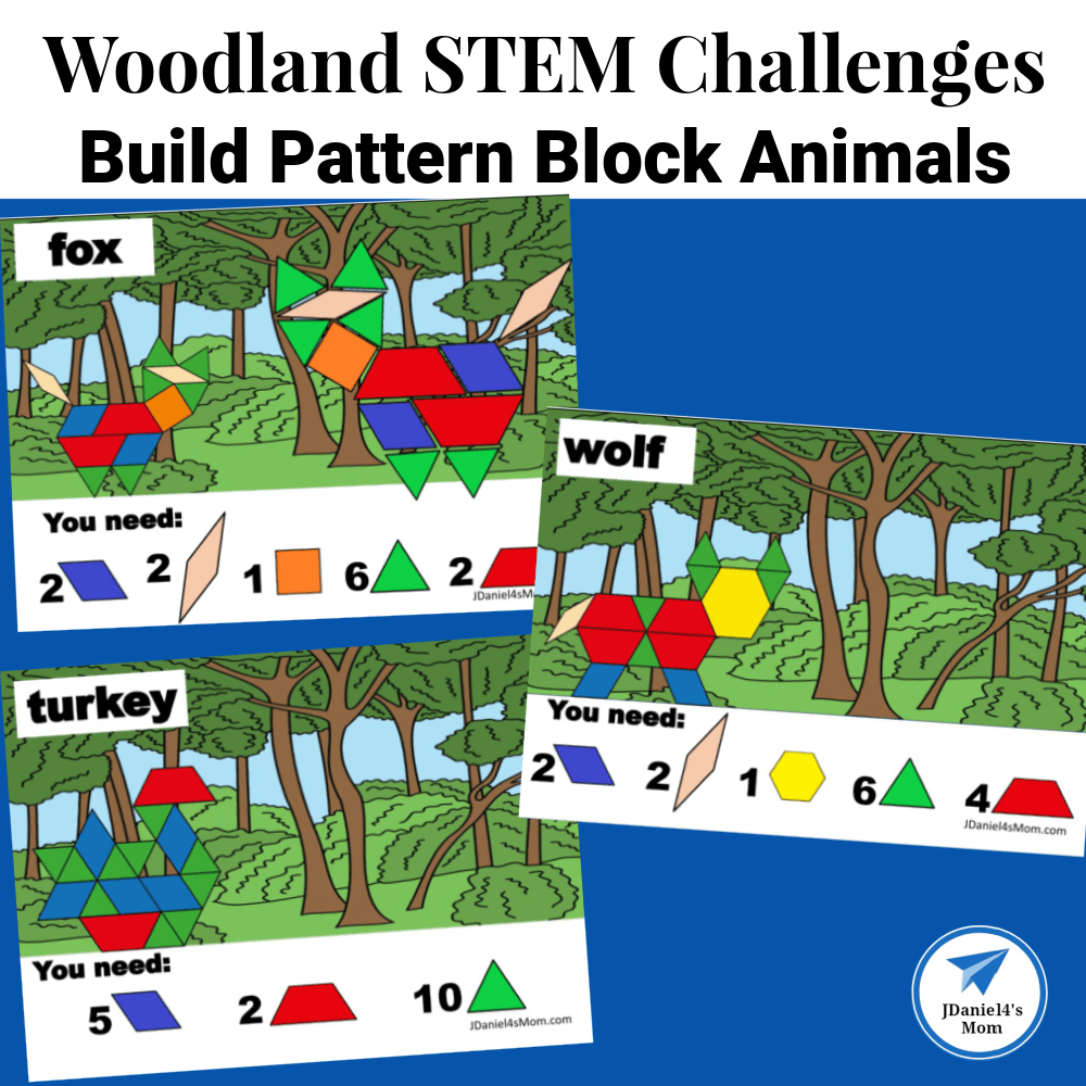 Flower STEM Challenges Build With Pattern Block Mats JDaniel4s Mom