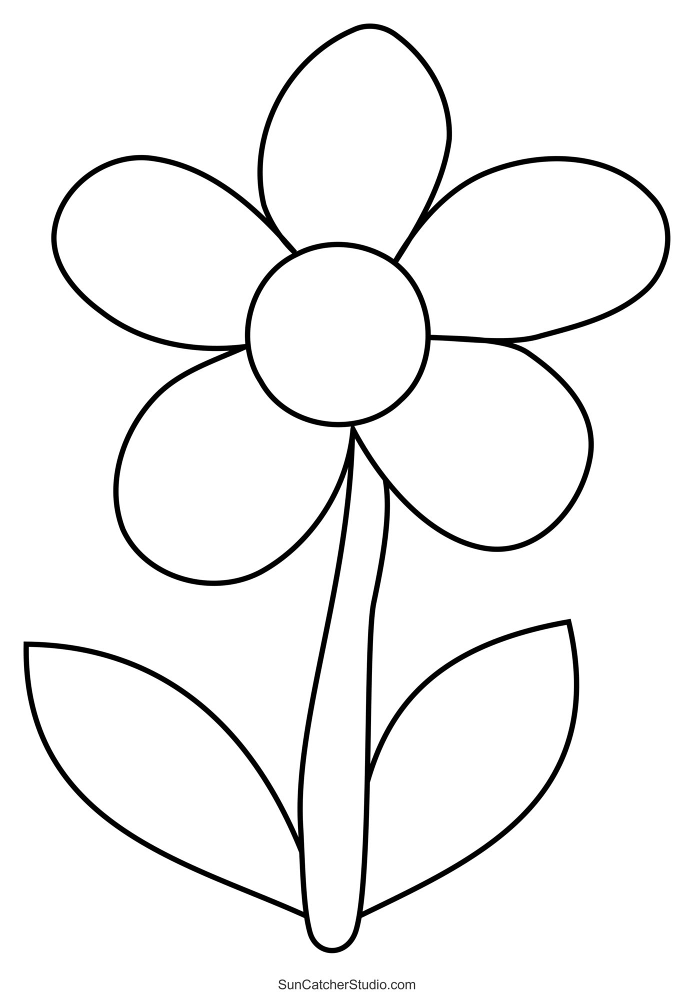 Flower Templates Patterns SVG Files Printable Stencils Free Printables Monograms Design Tools Patterns DIY Projects