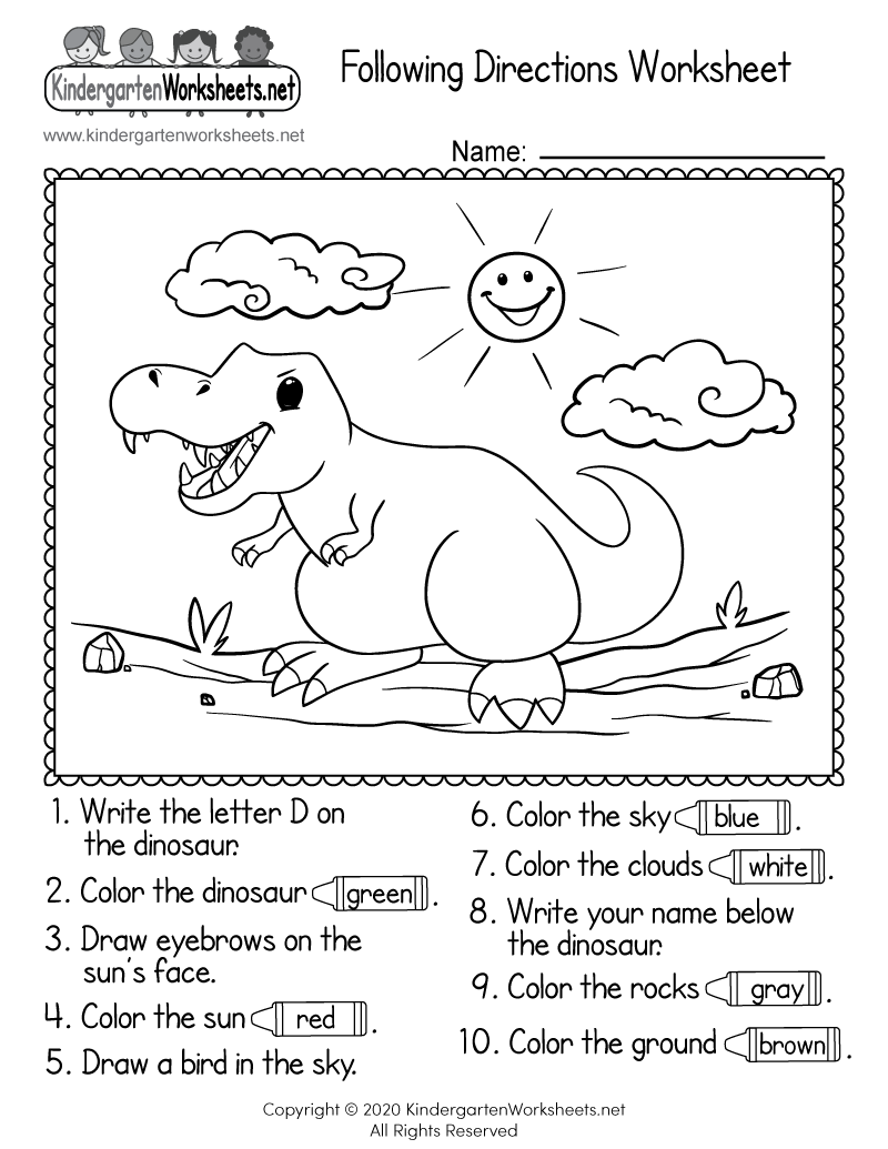 Following Directions Worksheet Free Printable Digital amp PDF