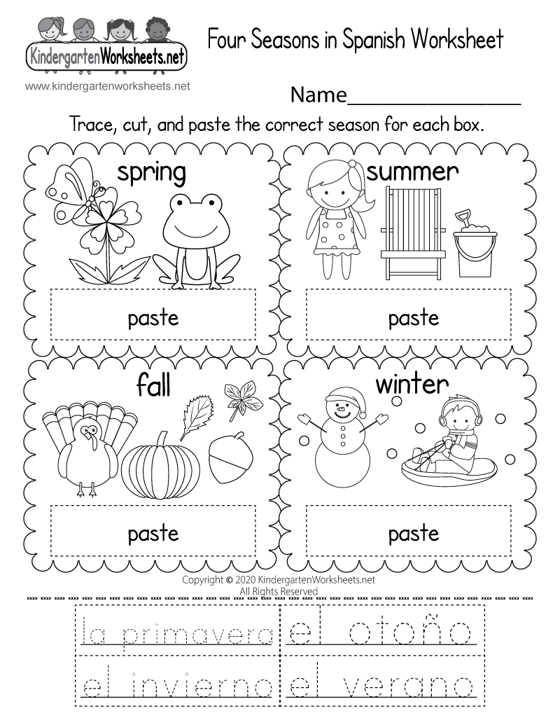 Free Printable Worksheets In Spanish