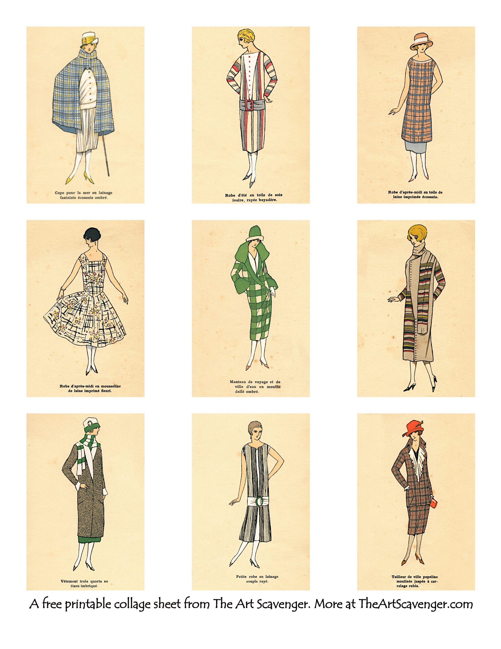 Free Printable Fashion Designs