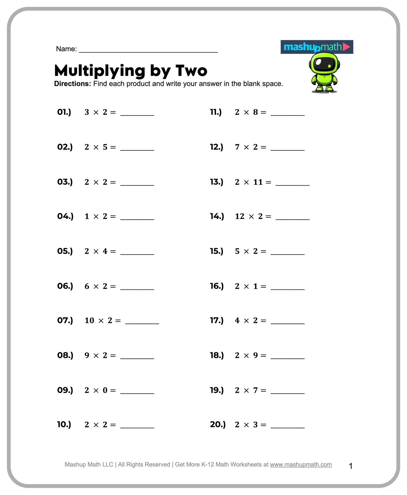 Printable Math Worksheets For Second Graders