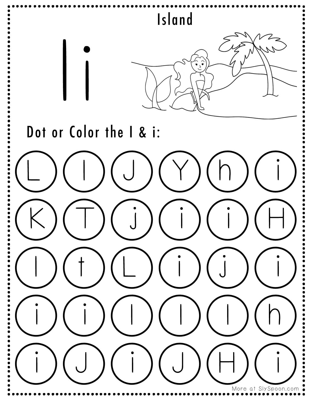 Free Printable Letter I Worksheets