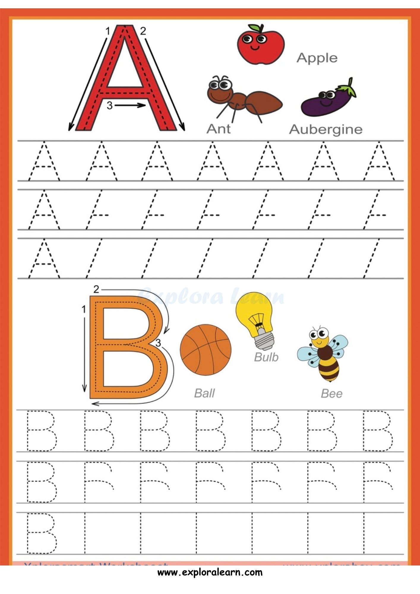 Alphabet Practice Worksheets Printable