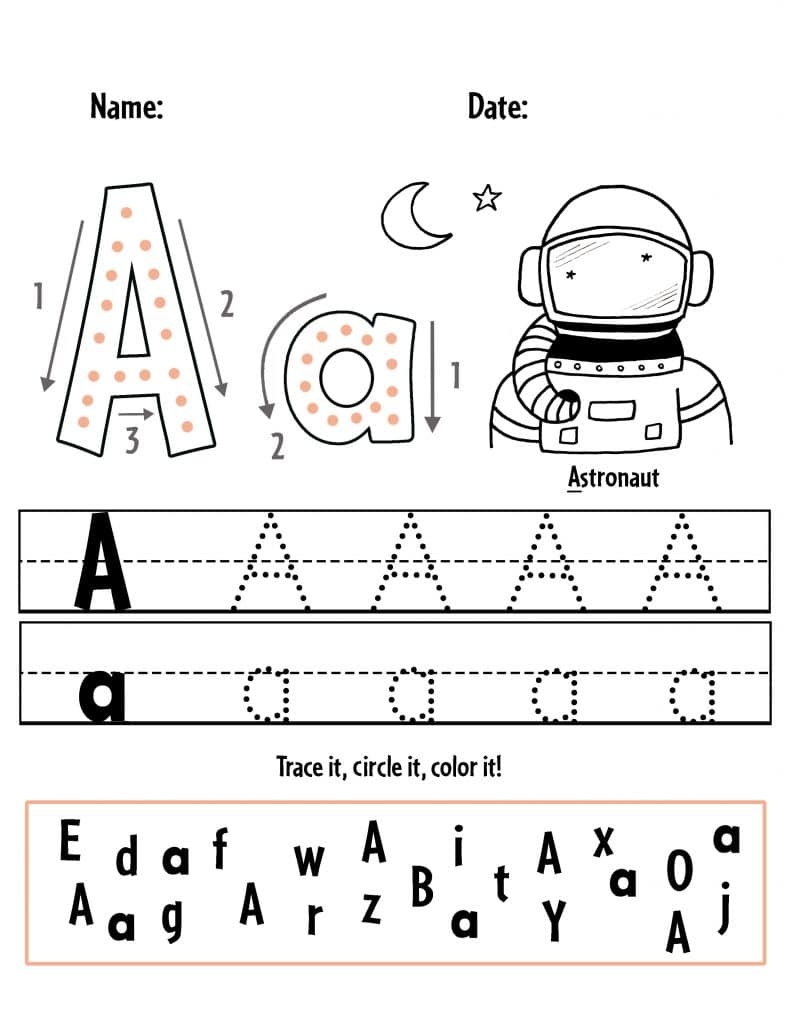 Free Printable Letter Worksheets