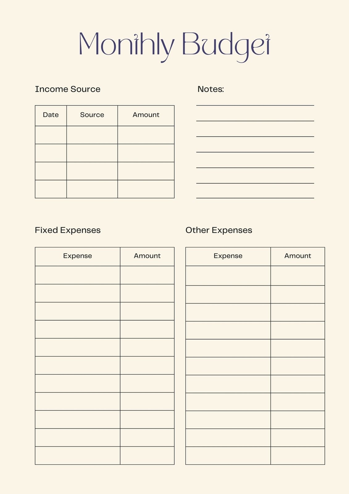 Pdf Beginner Printable Budget Worksheet