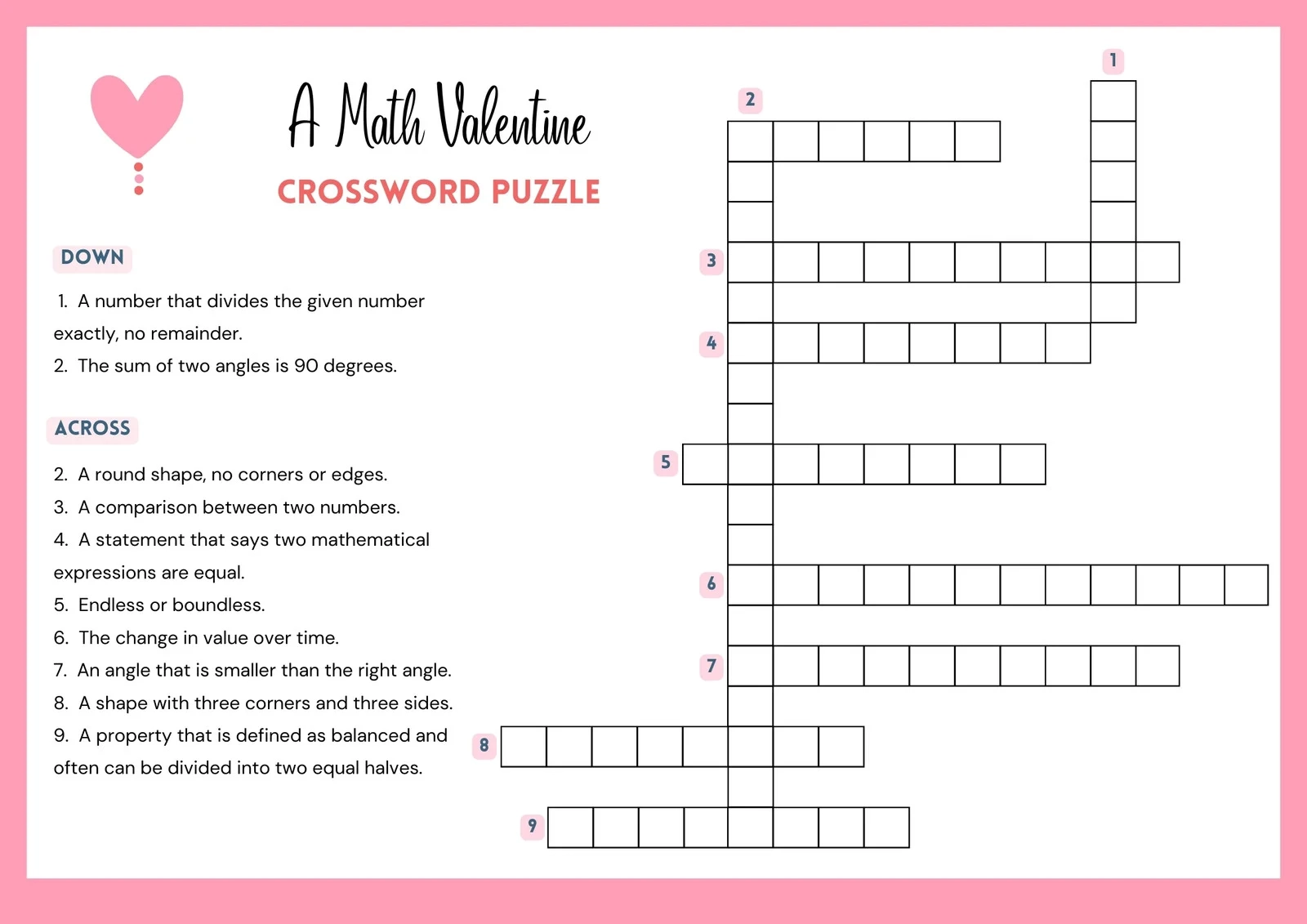 Crossword Puzzles Maker Free Printable