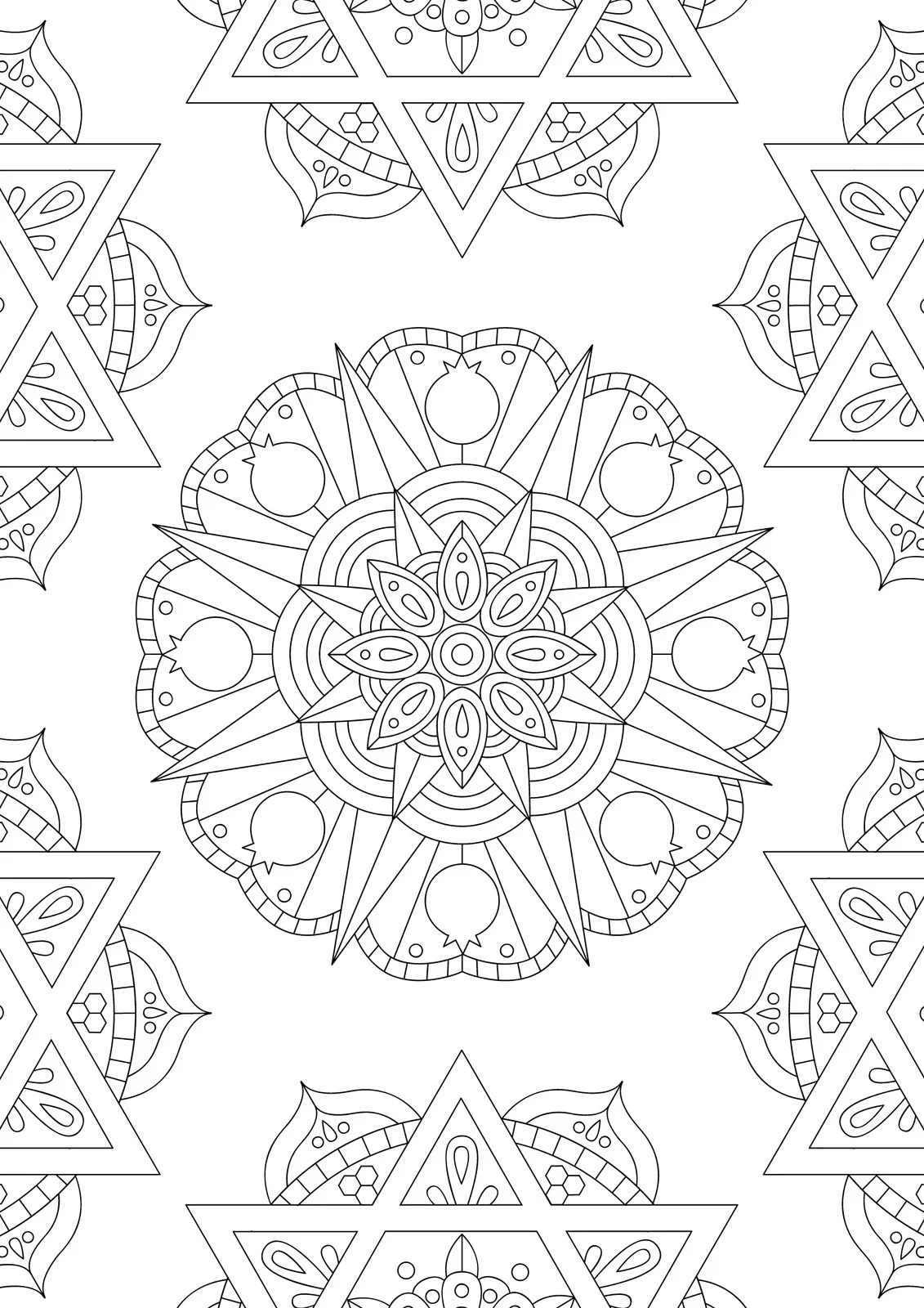 Free And Customizable Mandala Templates