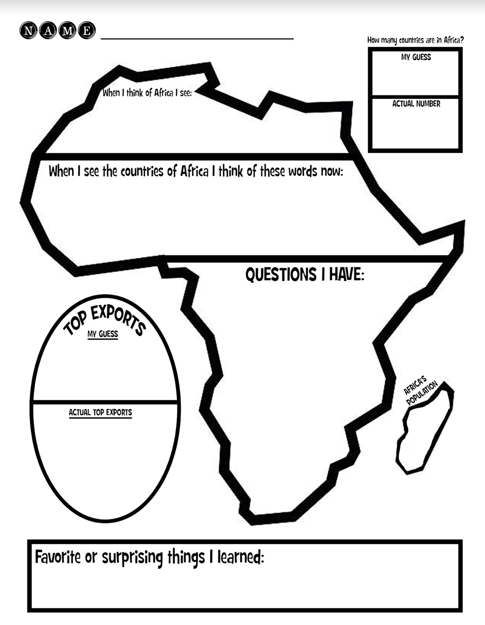 Free Printable Black History Worksheets