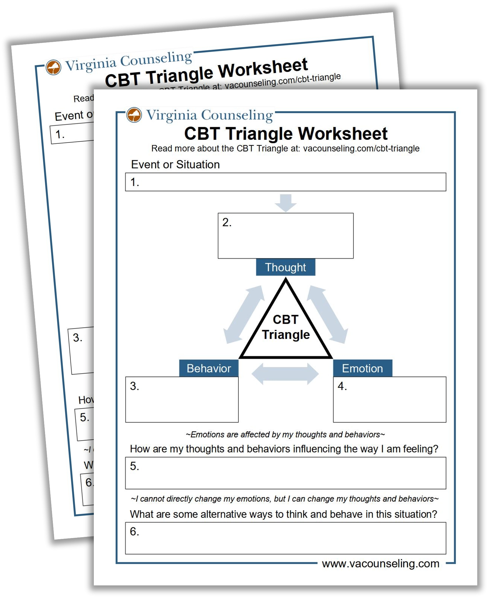 Printable Cbt Triangle Worksheet