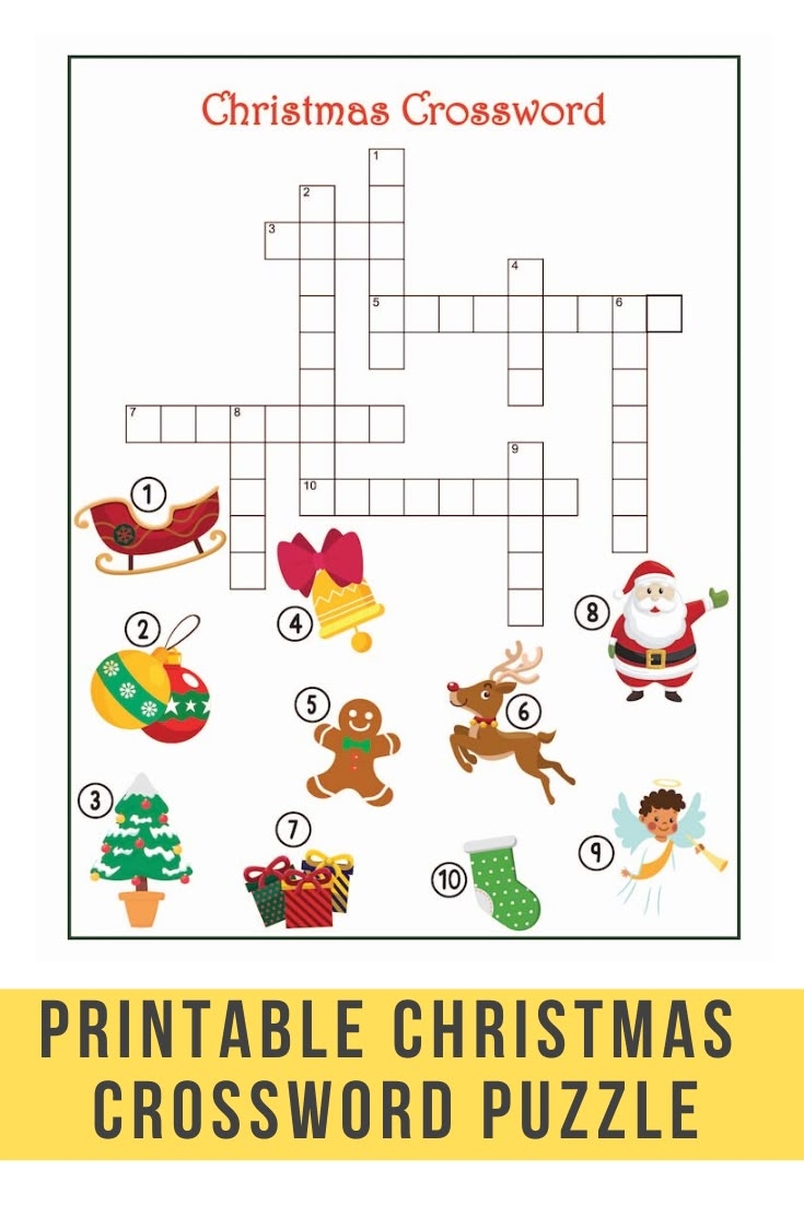 Printable Easy Christmas Crossword Puzzles