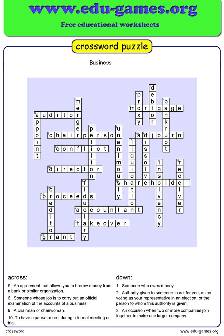 Making Crossword Puzzles Printable
