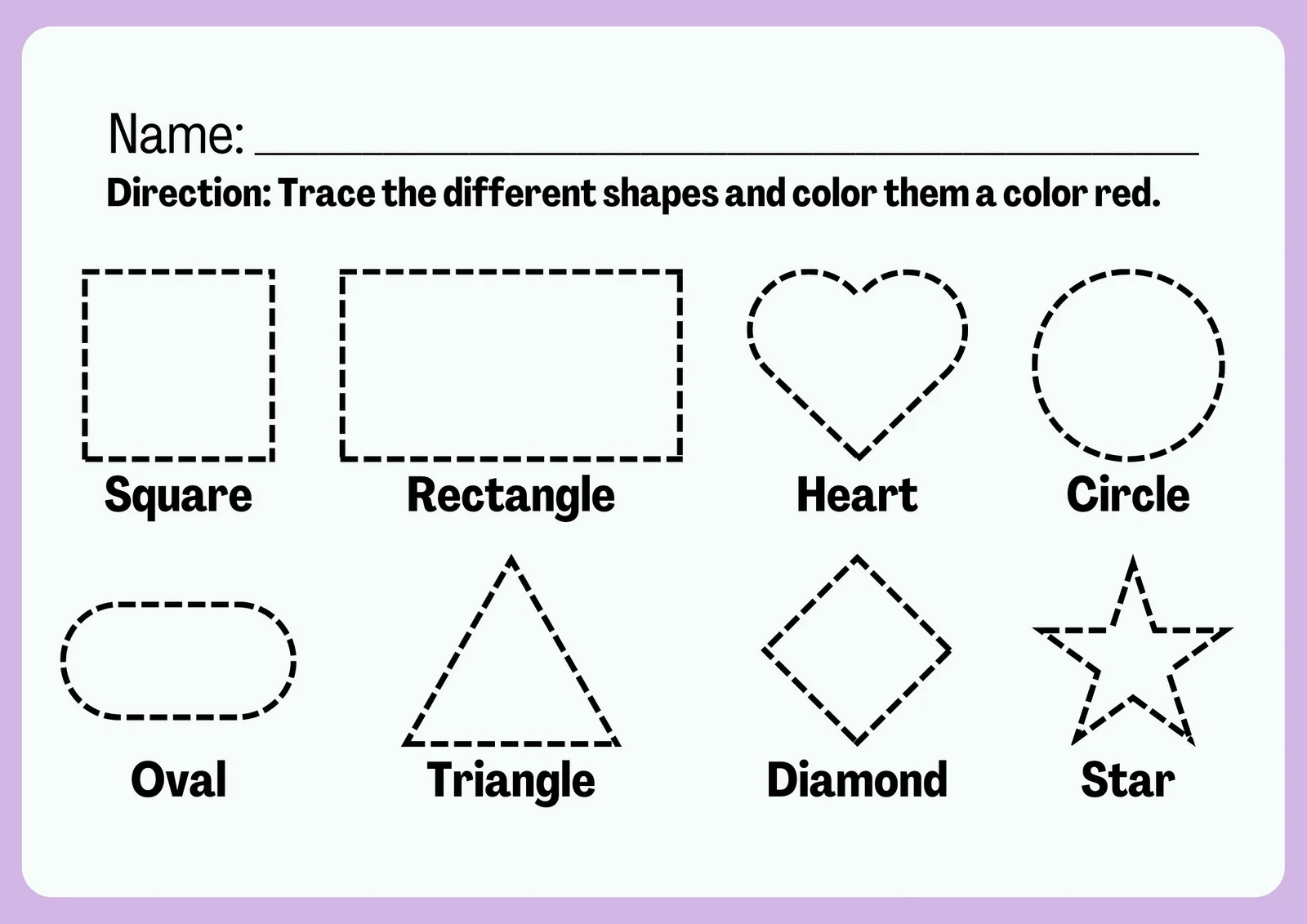 Preschool Printable Worksheet