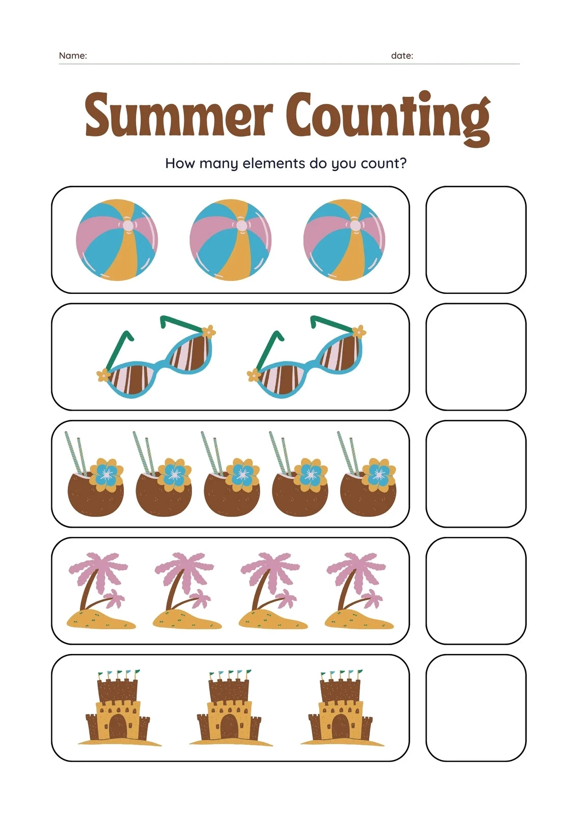 Printable Worksheets For 3 Year Olds