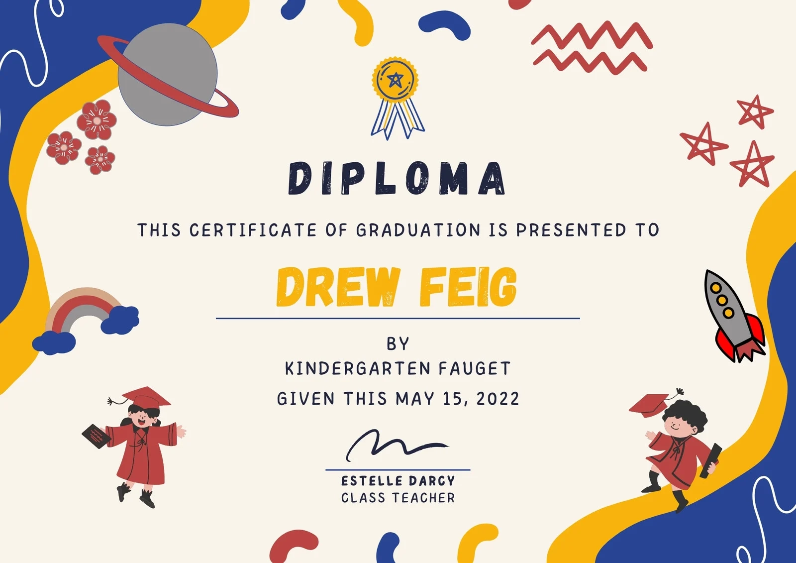 Free Custom Printable School Certificate Templates Canva