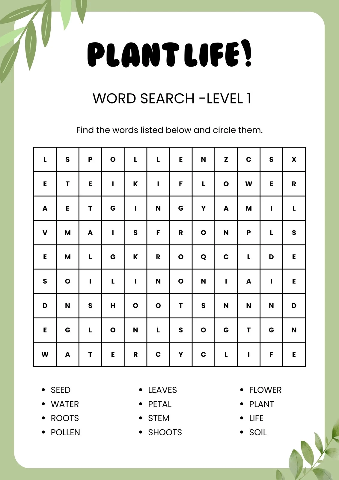 Free Printable Worksheets Science