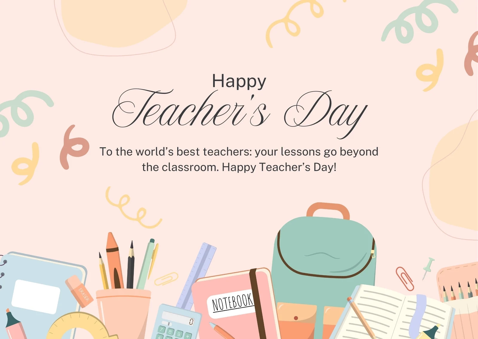 Teachers Day Card Design Printable