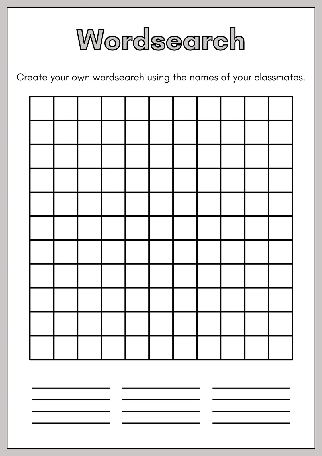 Design Your Own Printable Templatesd