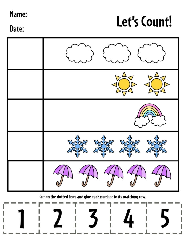 Cut And Paste Printable Worksheets