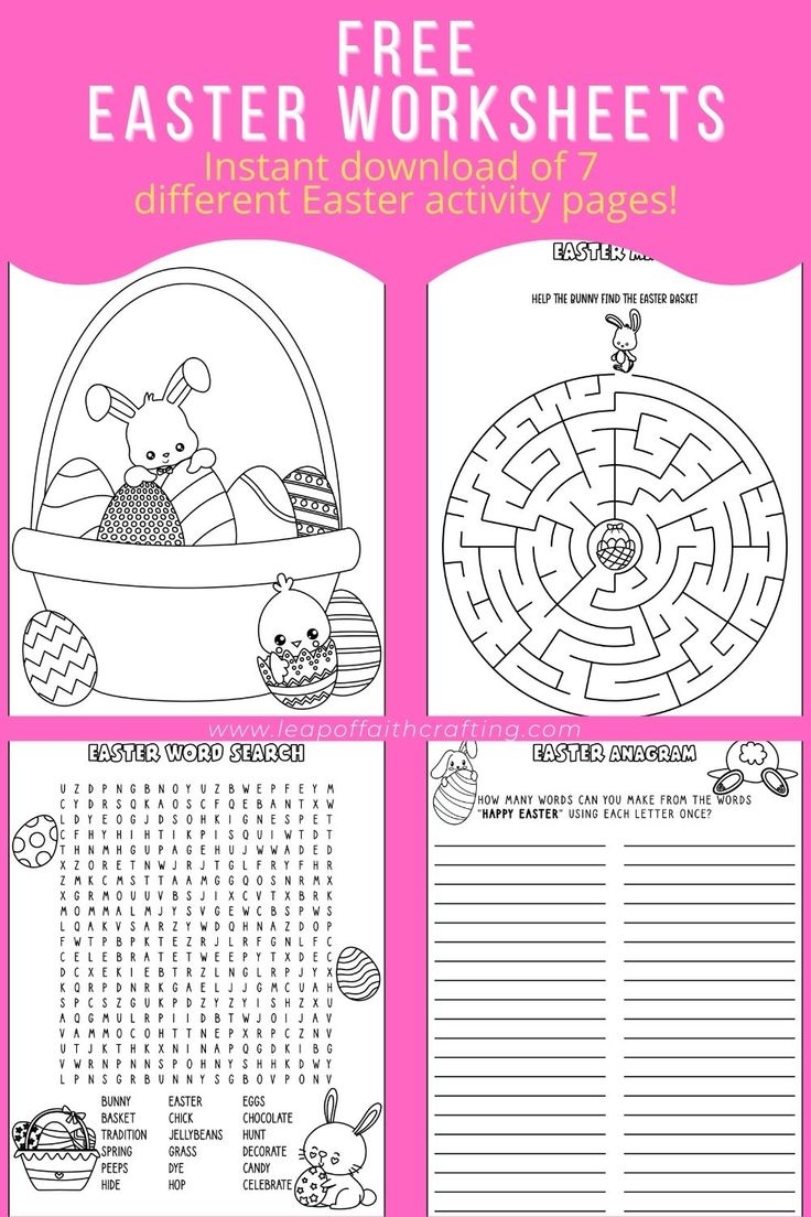 Printable Easter Worksheets Pdf