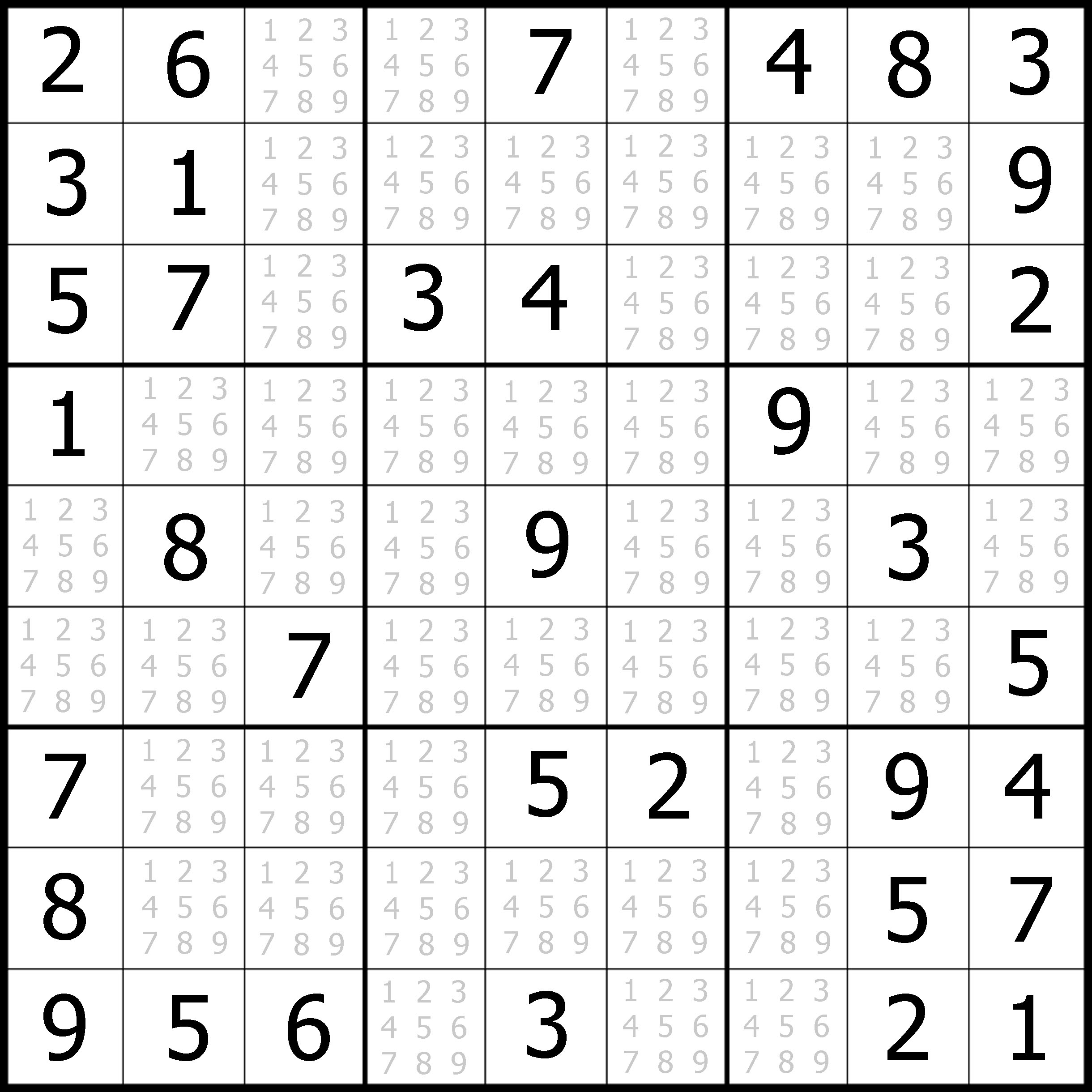 Free Sudoku Puzzles Printable