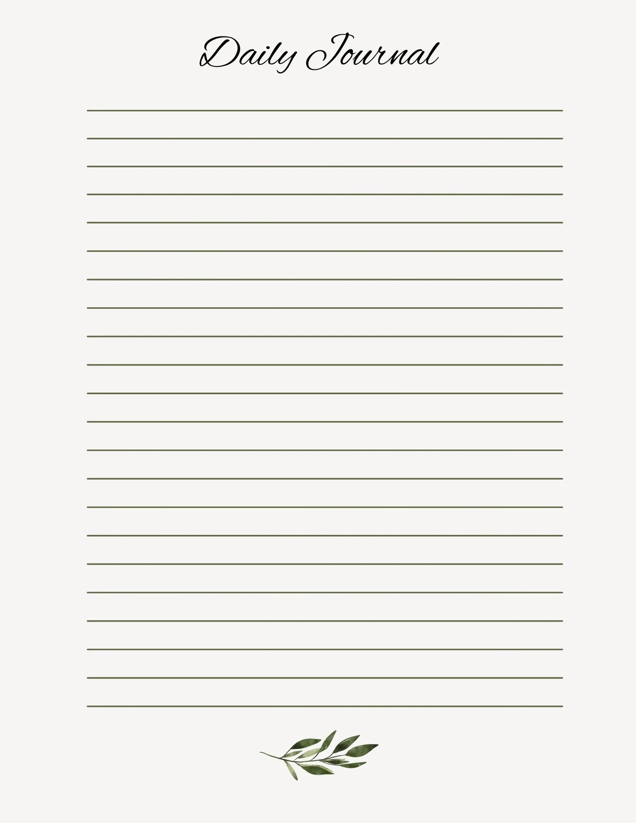 Printable Design For Journal